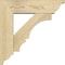 Ekena Millwork Balboa Traditional Rough Sawn Bracket w/ Offset Brace, Douglas Fir, 6"W x 20"D x 20"H BKT0604X20X20BOA01RDF - alternate 3
